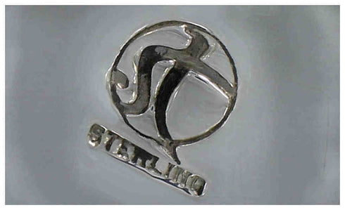 Turquoise Sterling Silver Kokopelli Ring Band Size 5-1/4 UX32635